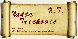 Nadja Tričković vizit kartica